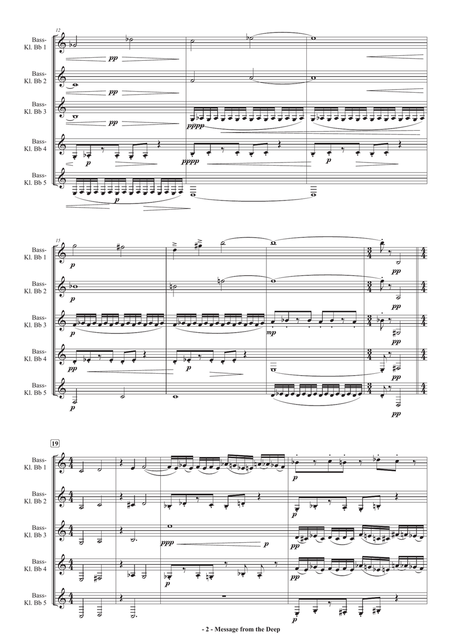 Message from the deep Message from the deep Woodwind Ensemble scores gallery preview page 2