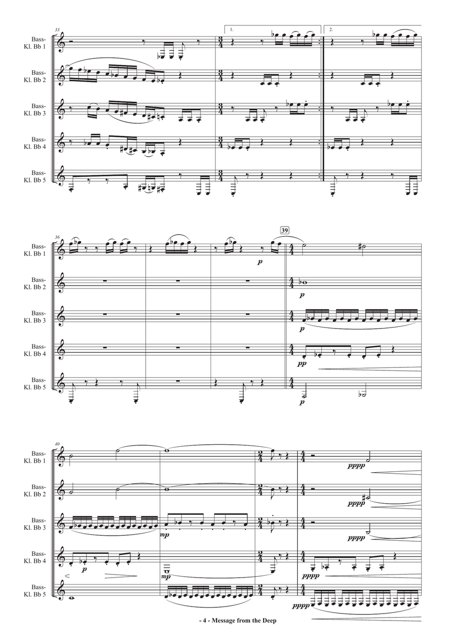 Message from the deep Message from the deep Woodwind Ensemble scores gallery preview page 4