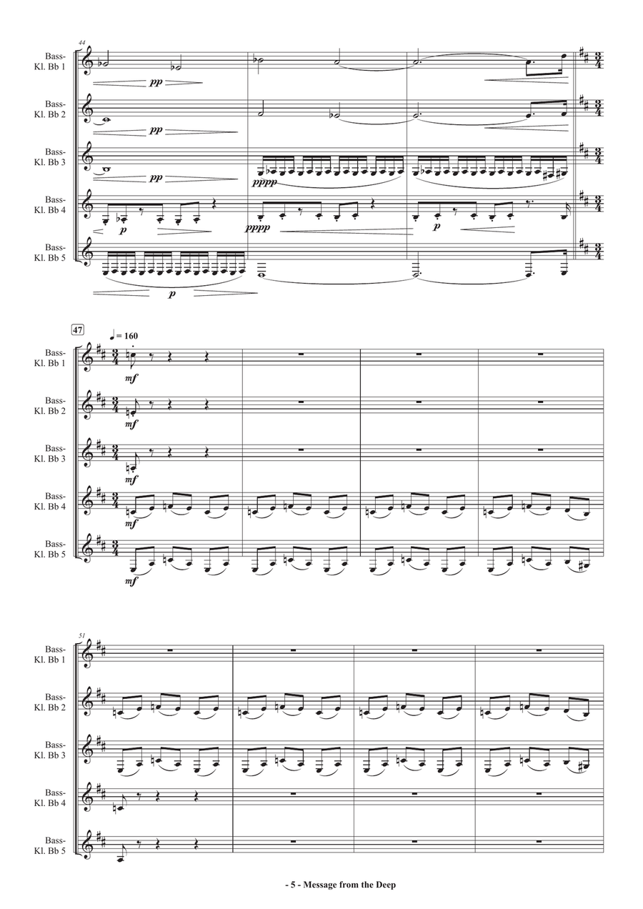 Message from the deep Message from the deep Woodwind Ensemble scores gallery preview page 5