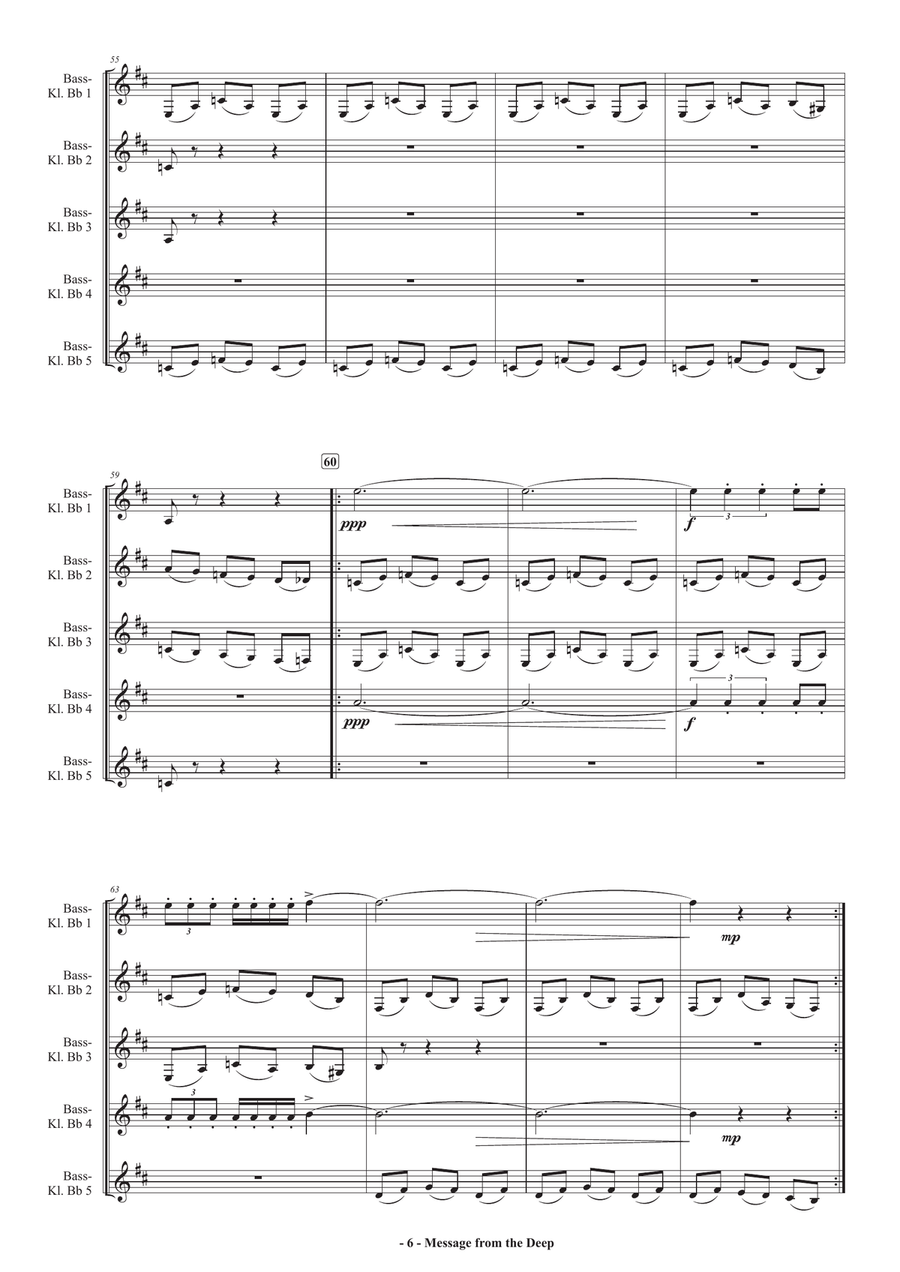 Message from the deep Message from the deep Woodwind Ensemble scores gallery preview page 6