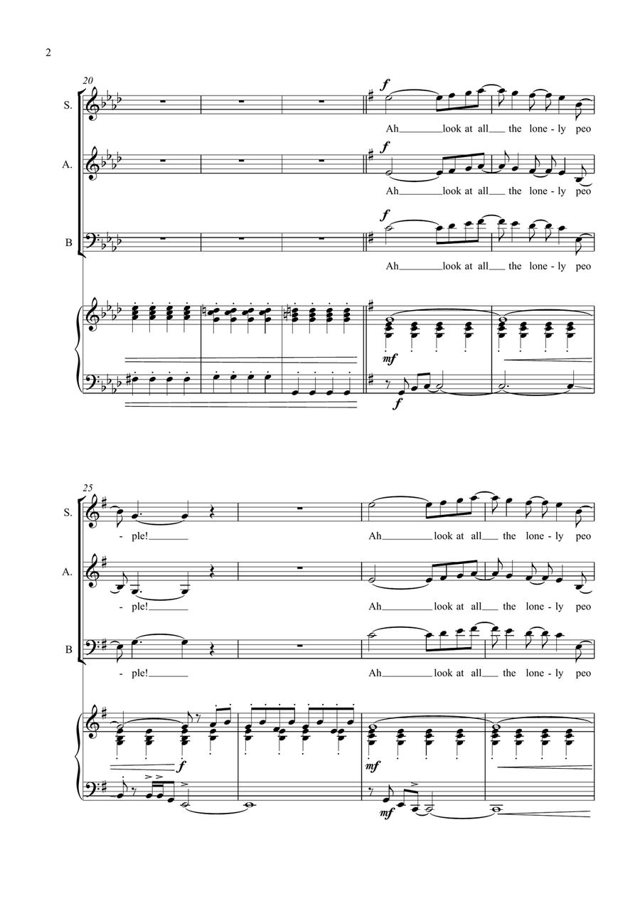 Eleanor Rigby Eleanor Rigby 3-Part scores gallery preview page 2