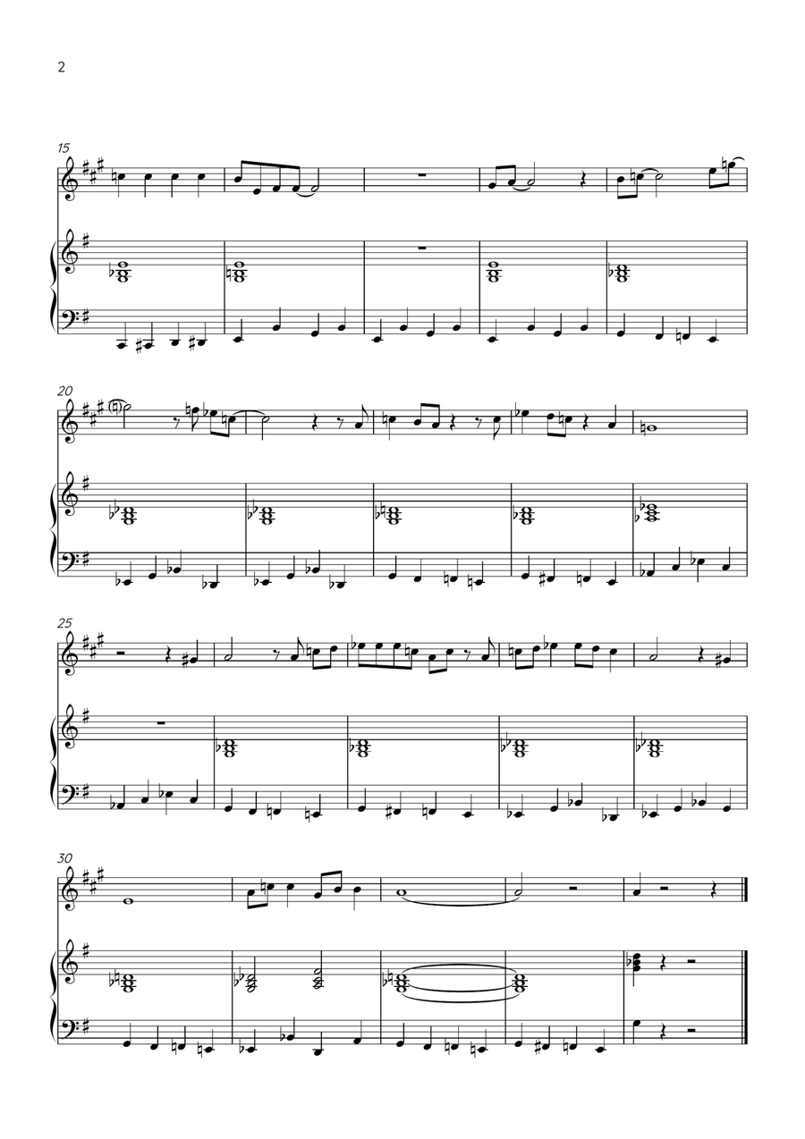The Pink Panther Piano, Vocal scores gallery preview page 2