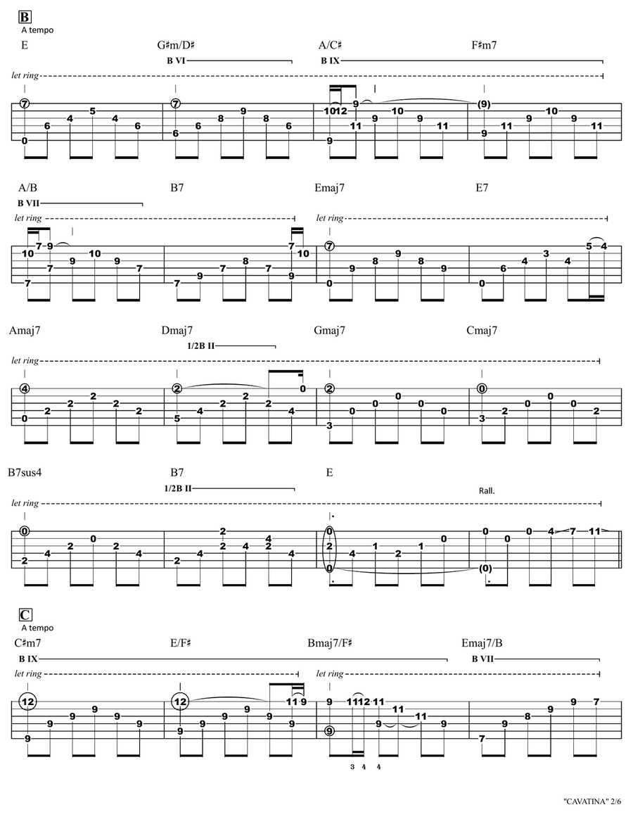 Cavatina Cavatina Acoustic Guitar scores gallery preview page 2