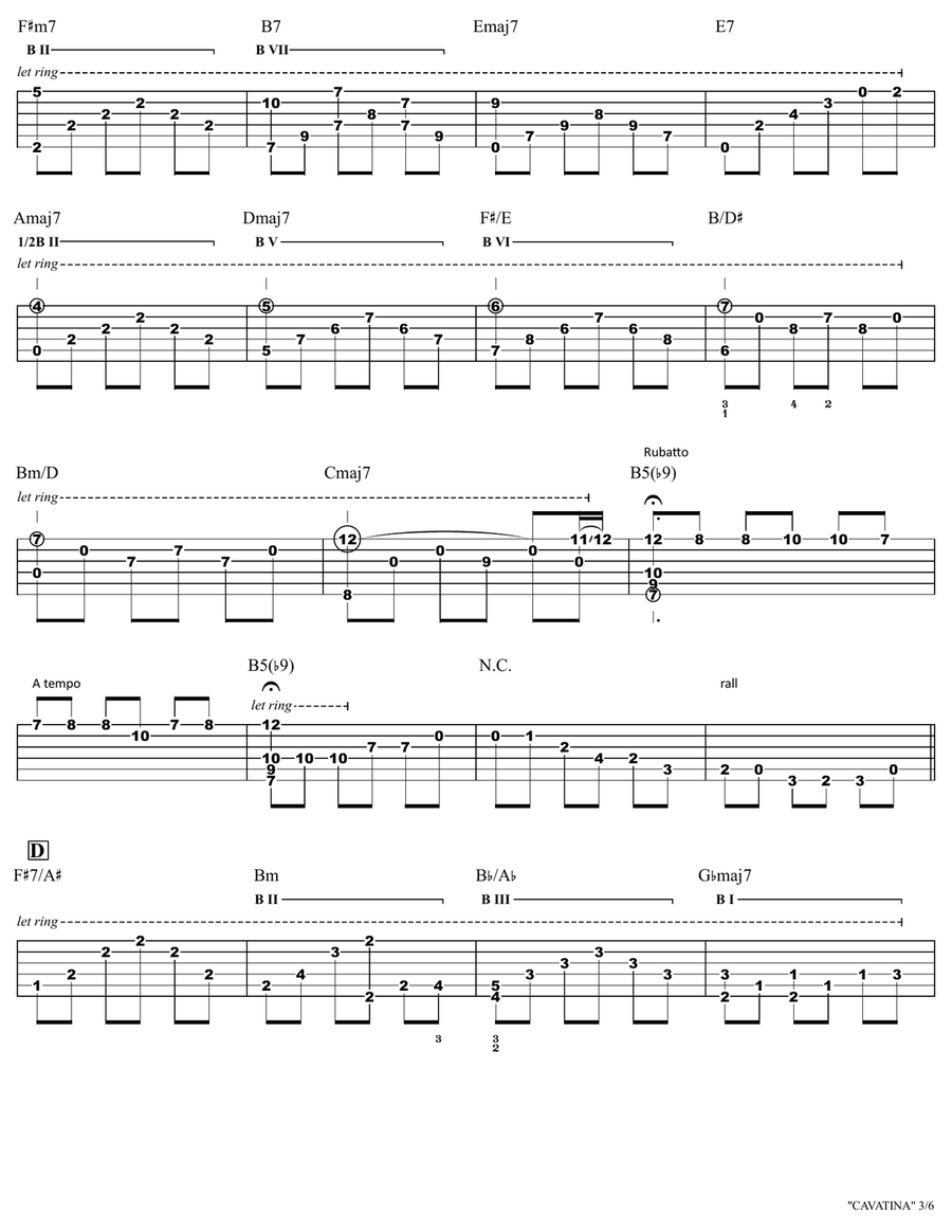 Cavatina Cavatina Acoustic Guitar scores gallery preview page 3