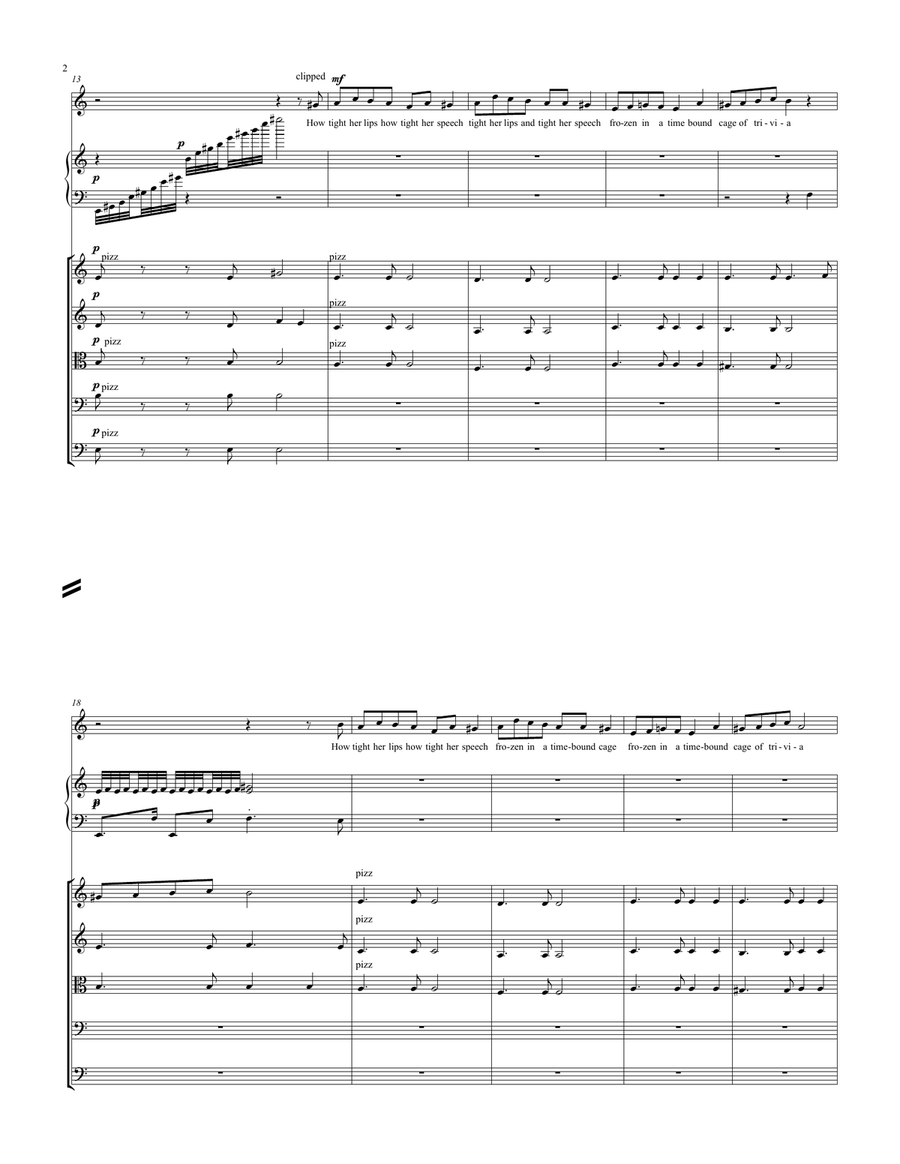 A Thousand Living Dreams Piano, Vocal scores gallery preview page 4