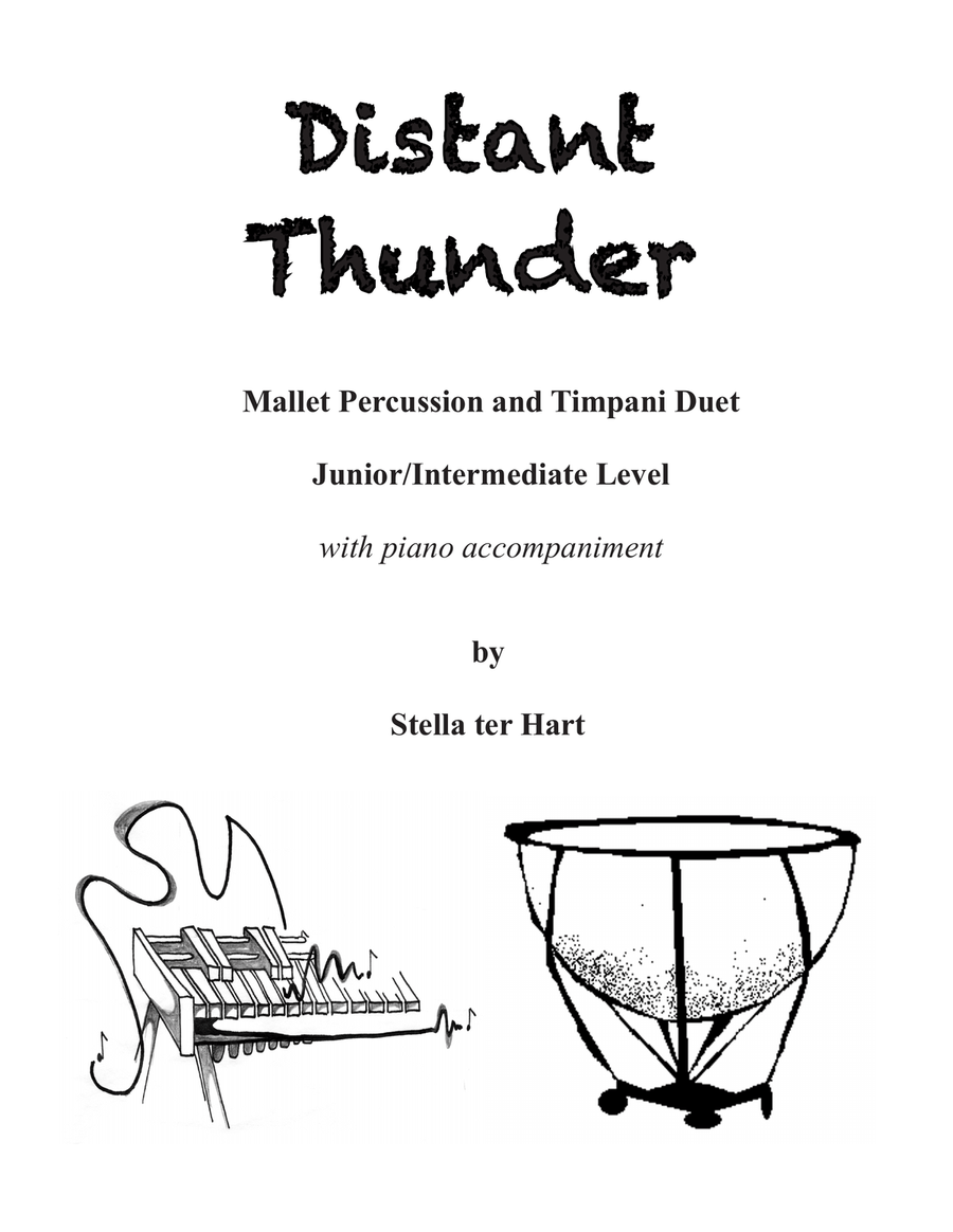 Distant Thunder Percussion scores gallery preview page 1
