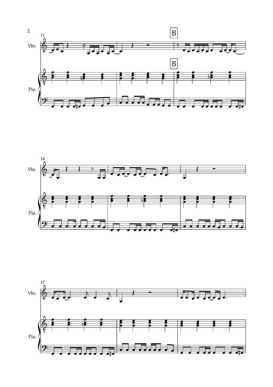 Don't Look Back In Anger Don't Look Back In Anger Violin Solo scores gallery preview page 2