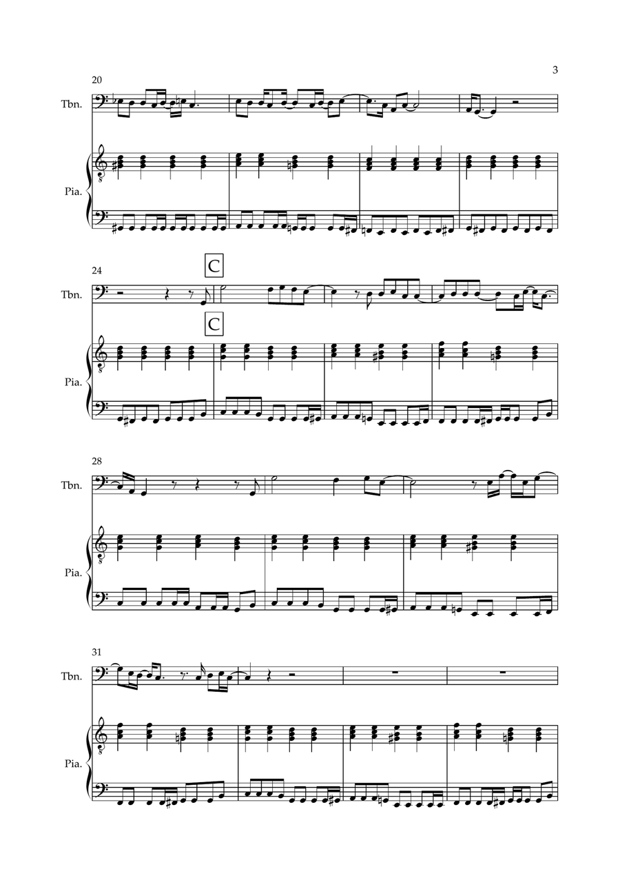 Don't Look Back In Anger Don't Look Back In Anger Piano scores gallery preview page 3