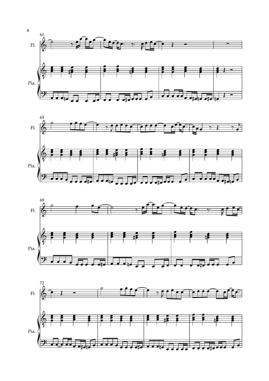Don't Look Back In Anger Don't Look Back In Anger Flute Solo scores gallery preview page 6