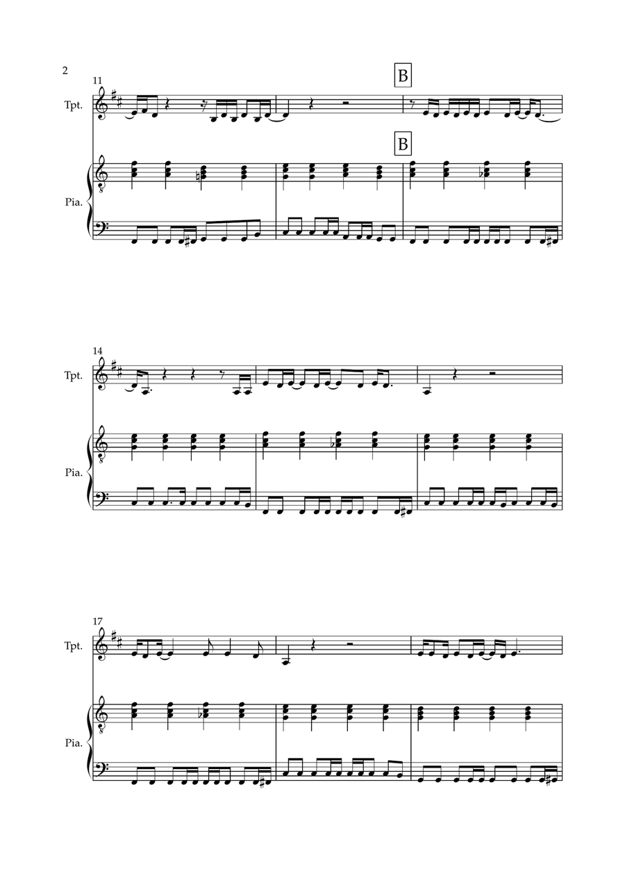 Don't Look Back In Anger Don't Look Back In Anger Trumpet Solo scores gallery preview page 2