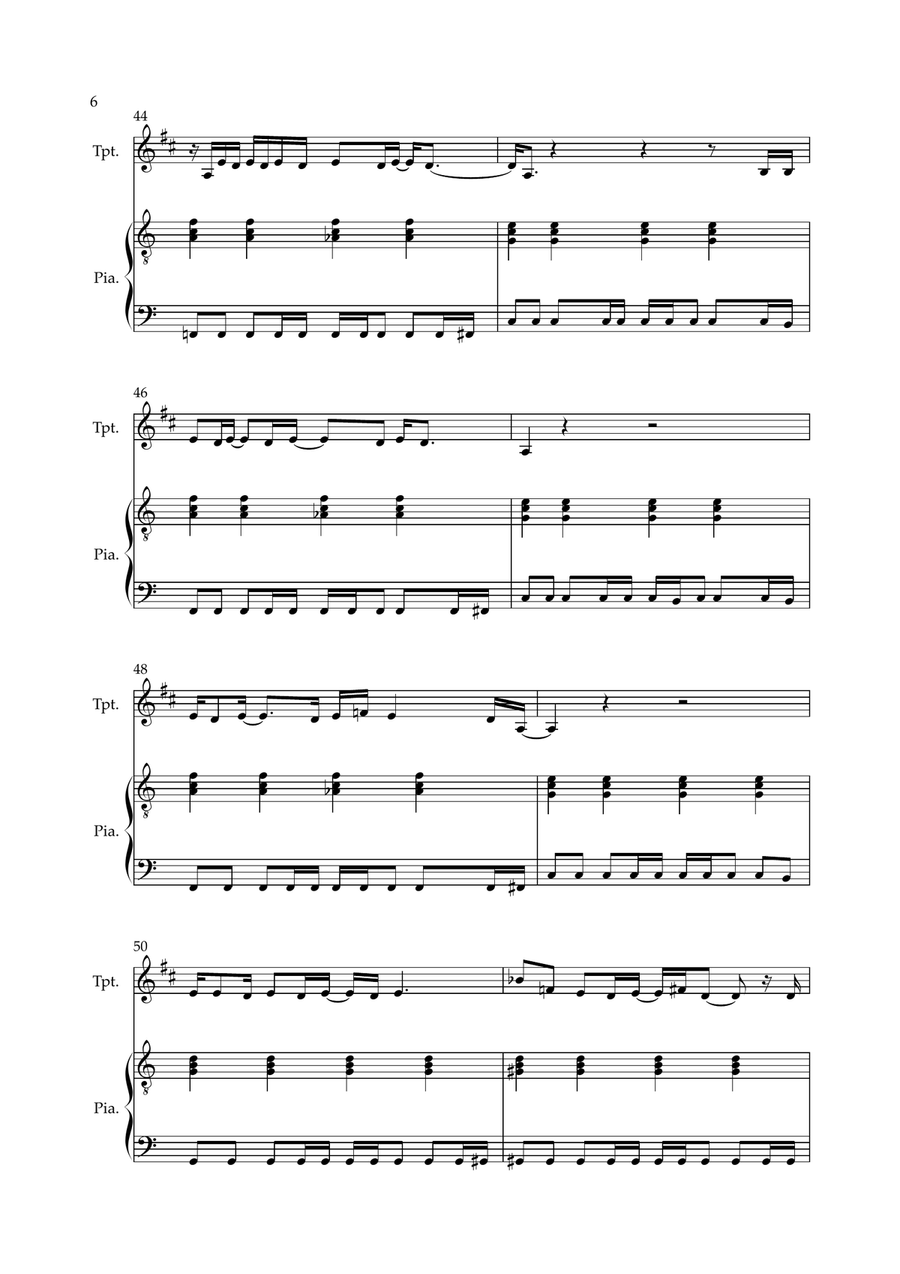 Don't Look Back In Anger Don't Look Back In Anger Trumpet Solo scores gallery preview page 6