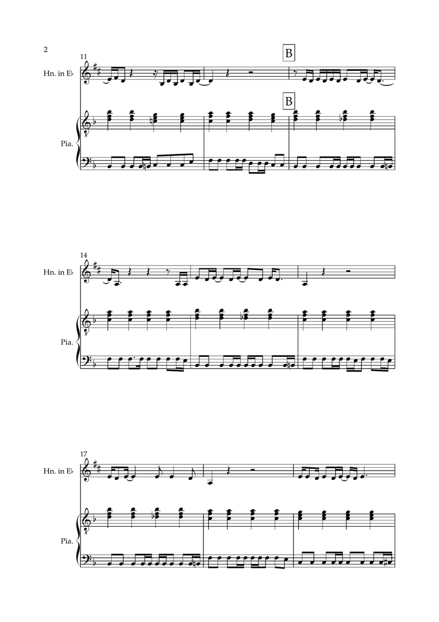 Don't Look Back In Anger Don't Look Back In Anger Horn scores gallery preview page 2