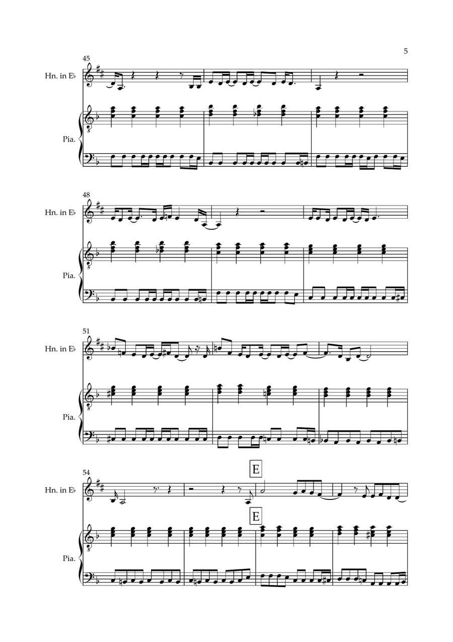Don't Look Back In Anger Don't Look Back In Anger Horn scores gallery preview page 5