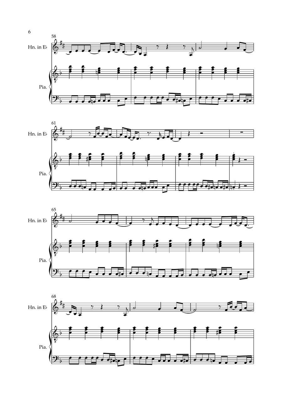 Don't Look Back In Anger Don't Look Back In Anger Horn scores gallery preview page 6