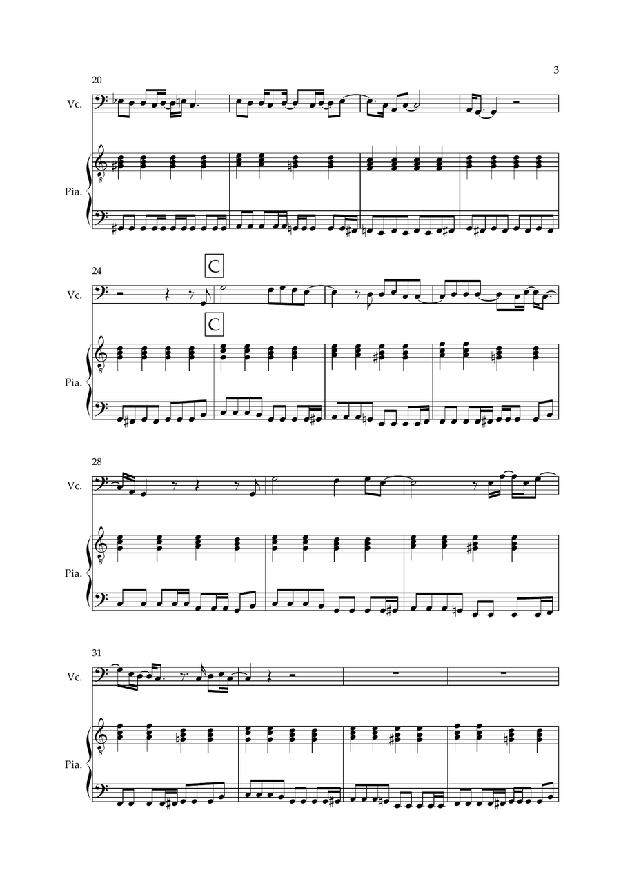 Don't Look Back In Anger Don't Look Back In Anger Piano scores gallery preview page 3