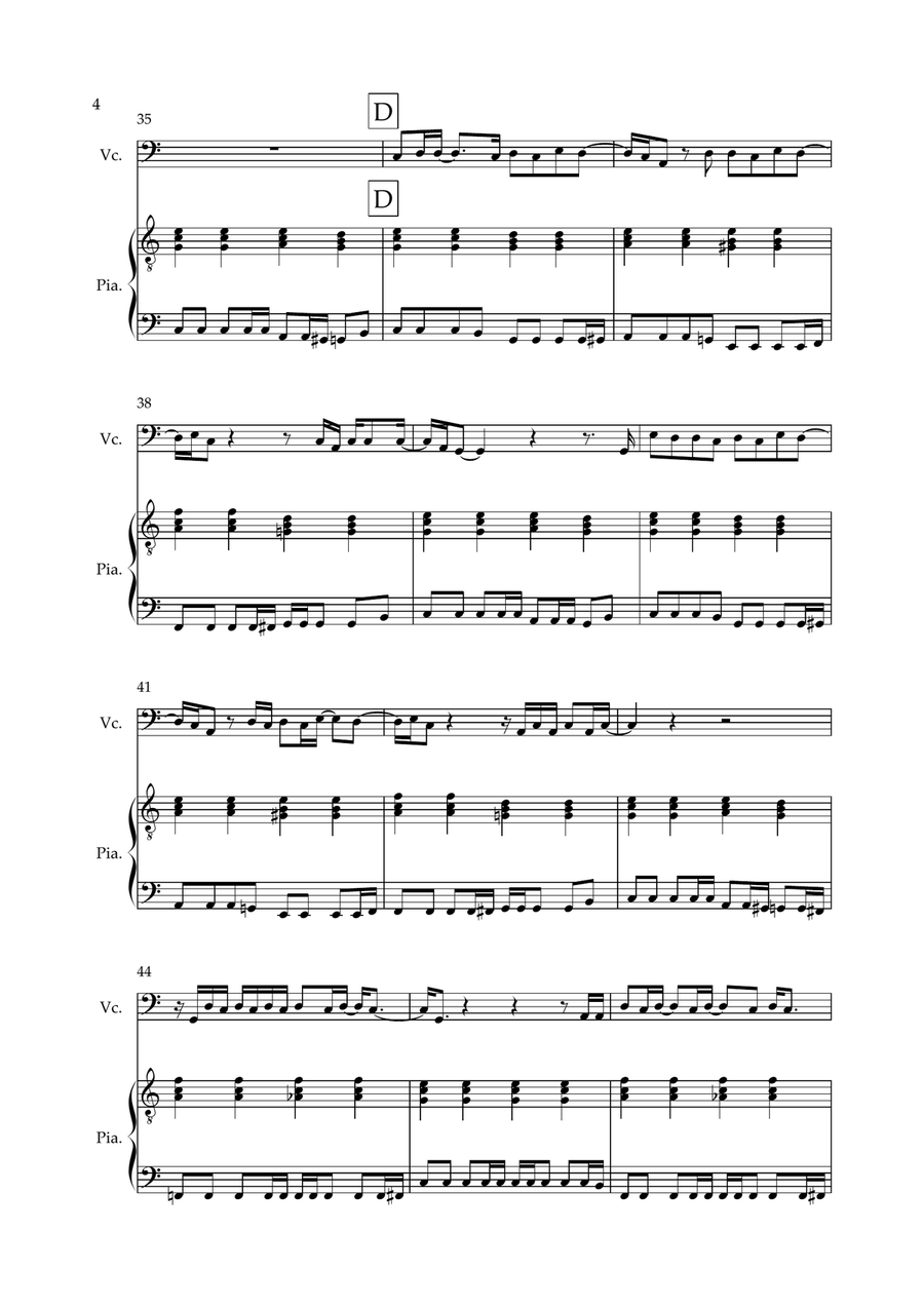 Don't Look Back In Anger Don't Look Back In Anger Piano scores gallery preview page 4