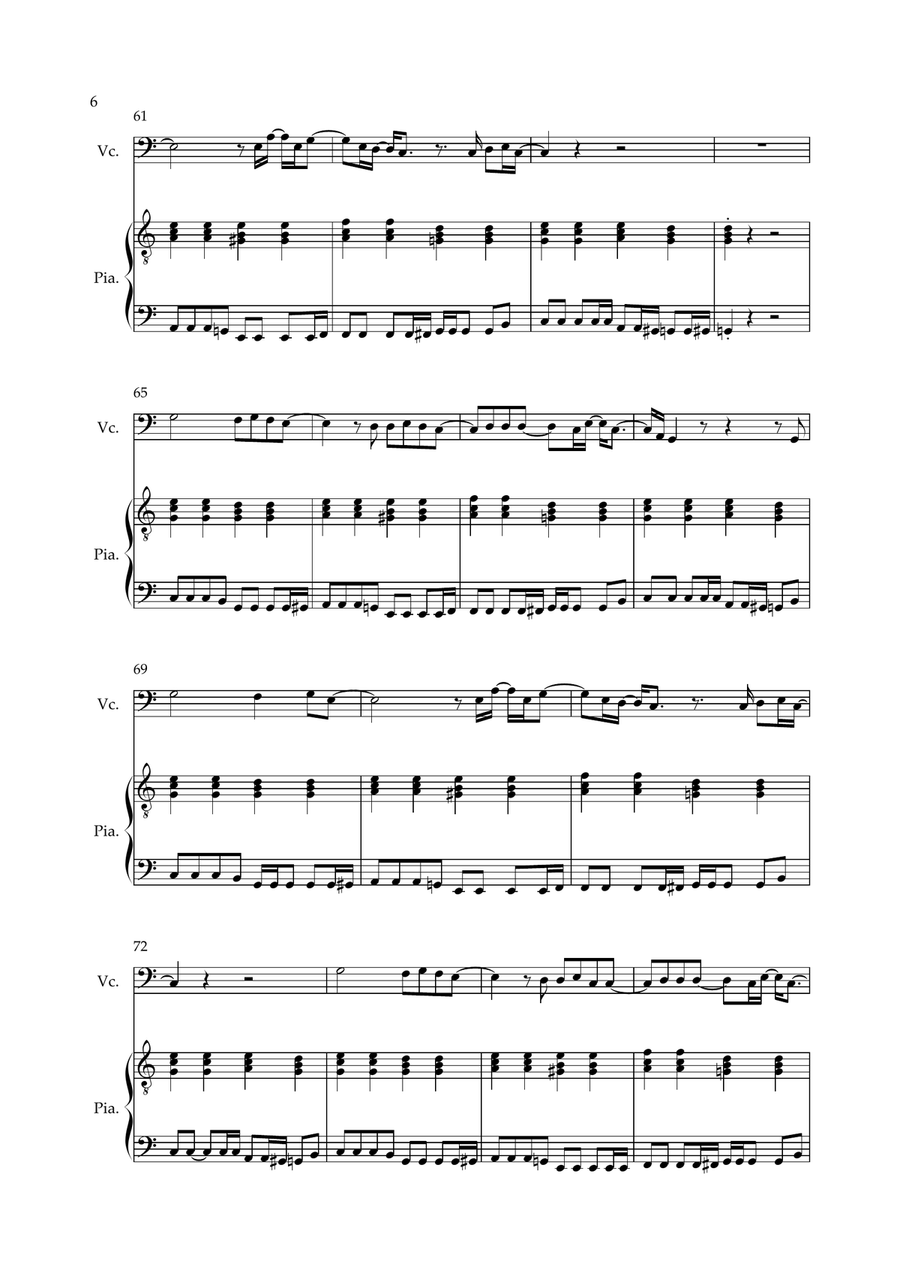 Don't Look Back In Anger Don't Look Back In Anger Piano scores gallery preview page 6