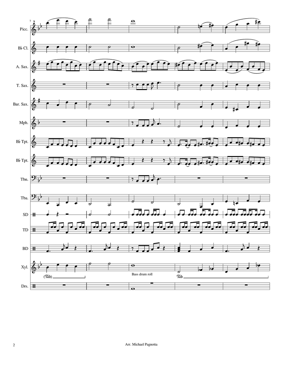 Hellfire Hellfire Marching Band scores gallery preview page 2