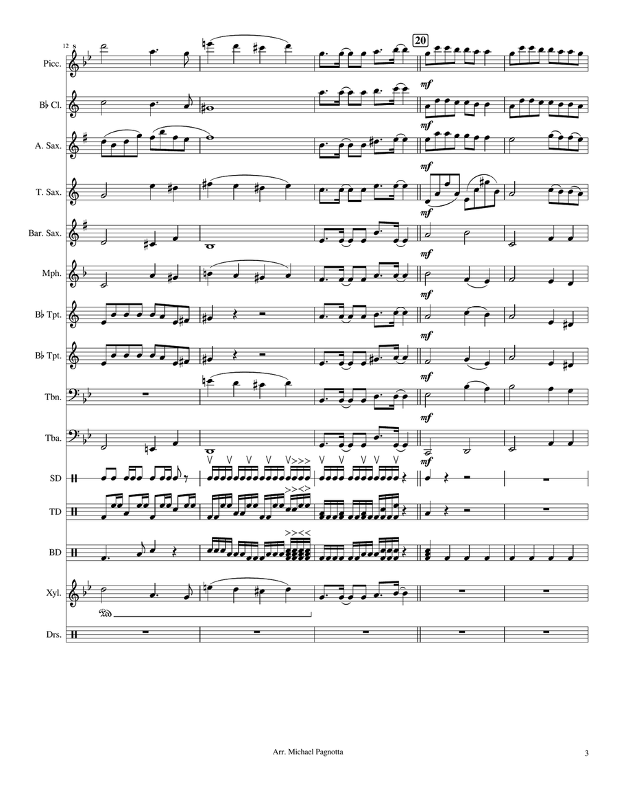 Hellfire Hellfire Marching Band scores gallery preview page 3
