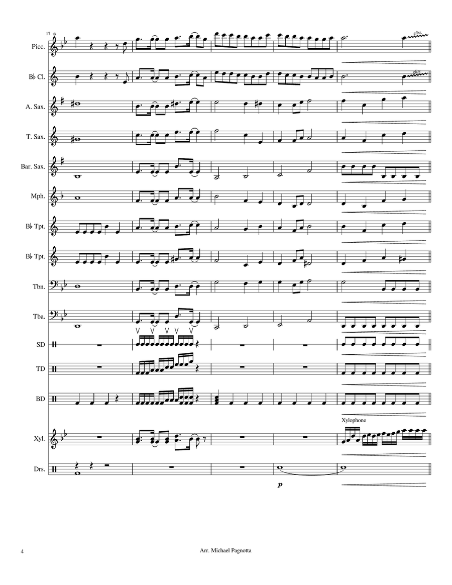 Hellfire Hellfire Marching Band scores gallery preview page 4