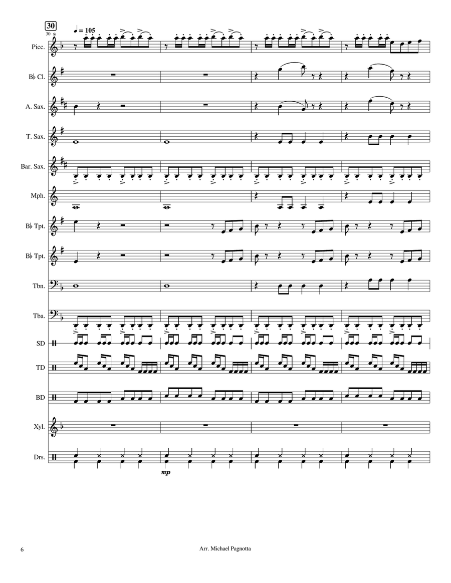 Hellfire Hellfire Marching Band scores gallery preview page 6