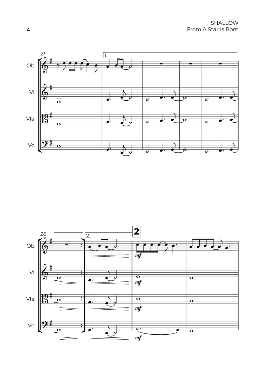 Shallow Shallow Small Ensemble scores gallery preview page 4