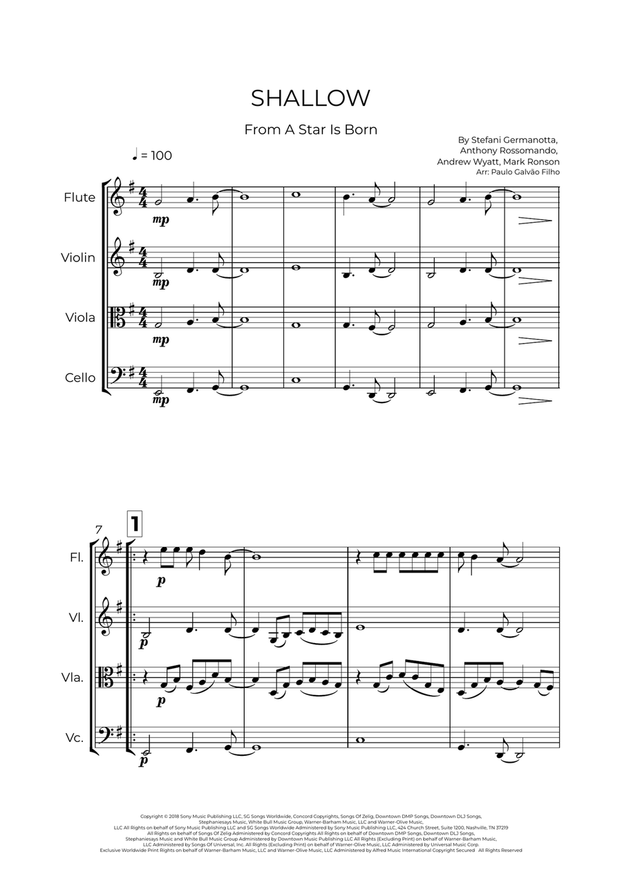 Shallow Shallow Small Ensemble scores gallery preview page 2