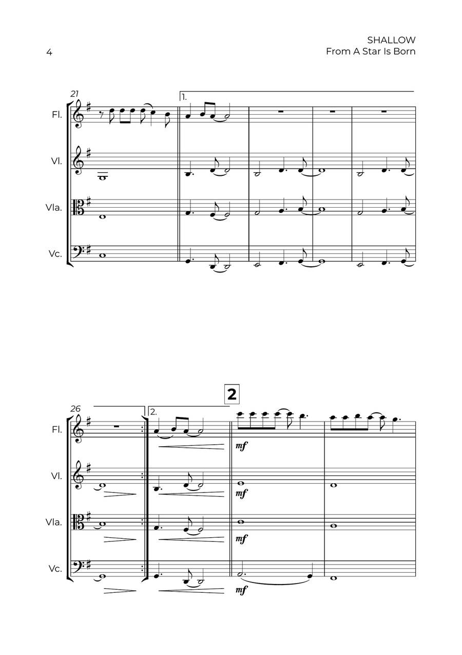 Shallow Shallow Small Ensemble scores gallery preview page 4