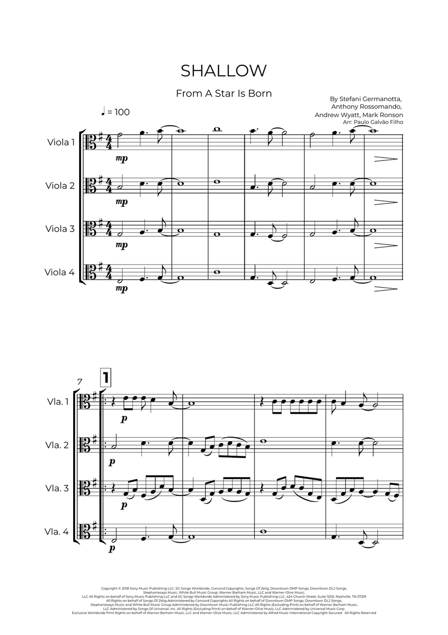 Shallow Shallow Viola scores gallery preview page 2