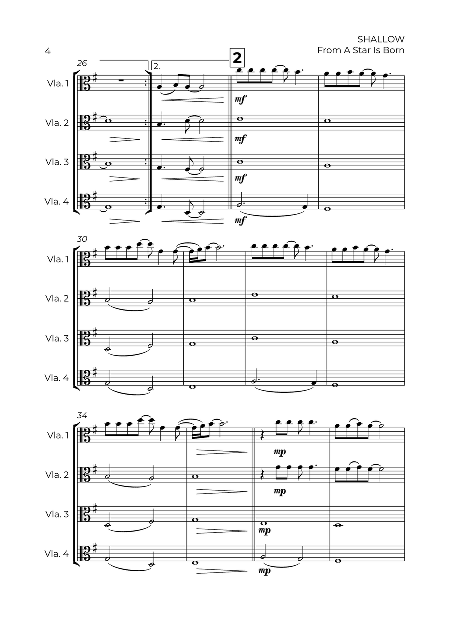 Shallow Shallow Viola scores gallery preview page 4