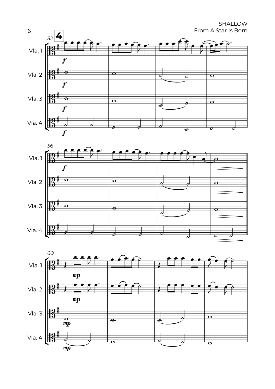 Shallow Shallow Viola scores gallery preview page 6