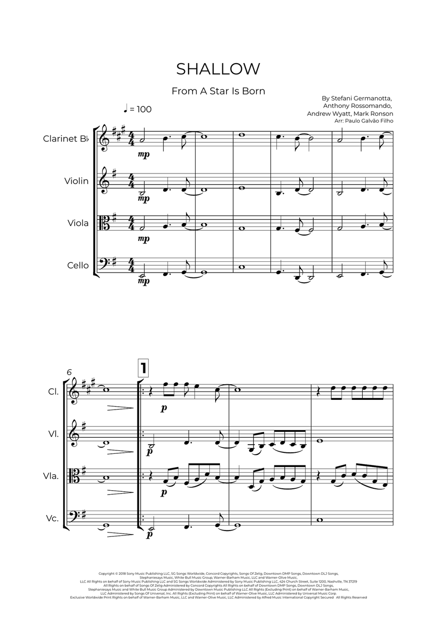 Shallow Shallow Small Ensemble scores gallery preview page 2