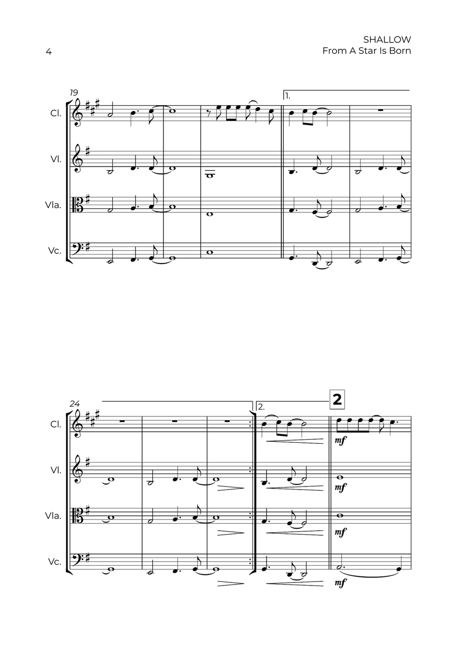 Shallow Shallow Small Ensemble scores gallery preview page 4