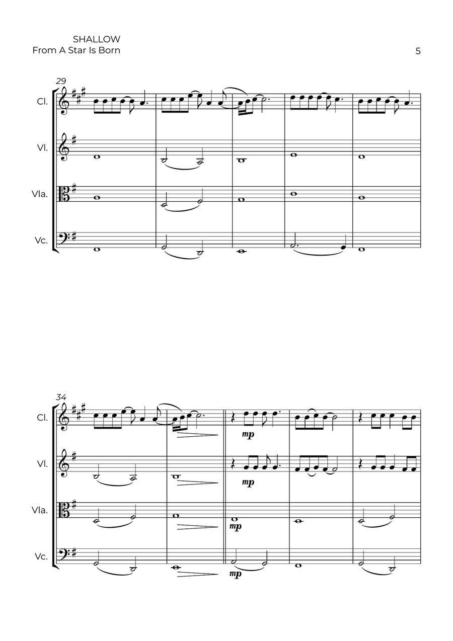 Shallow Shallow Small Ensemble scores gallery preview page 5