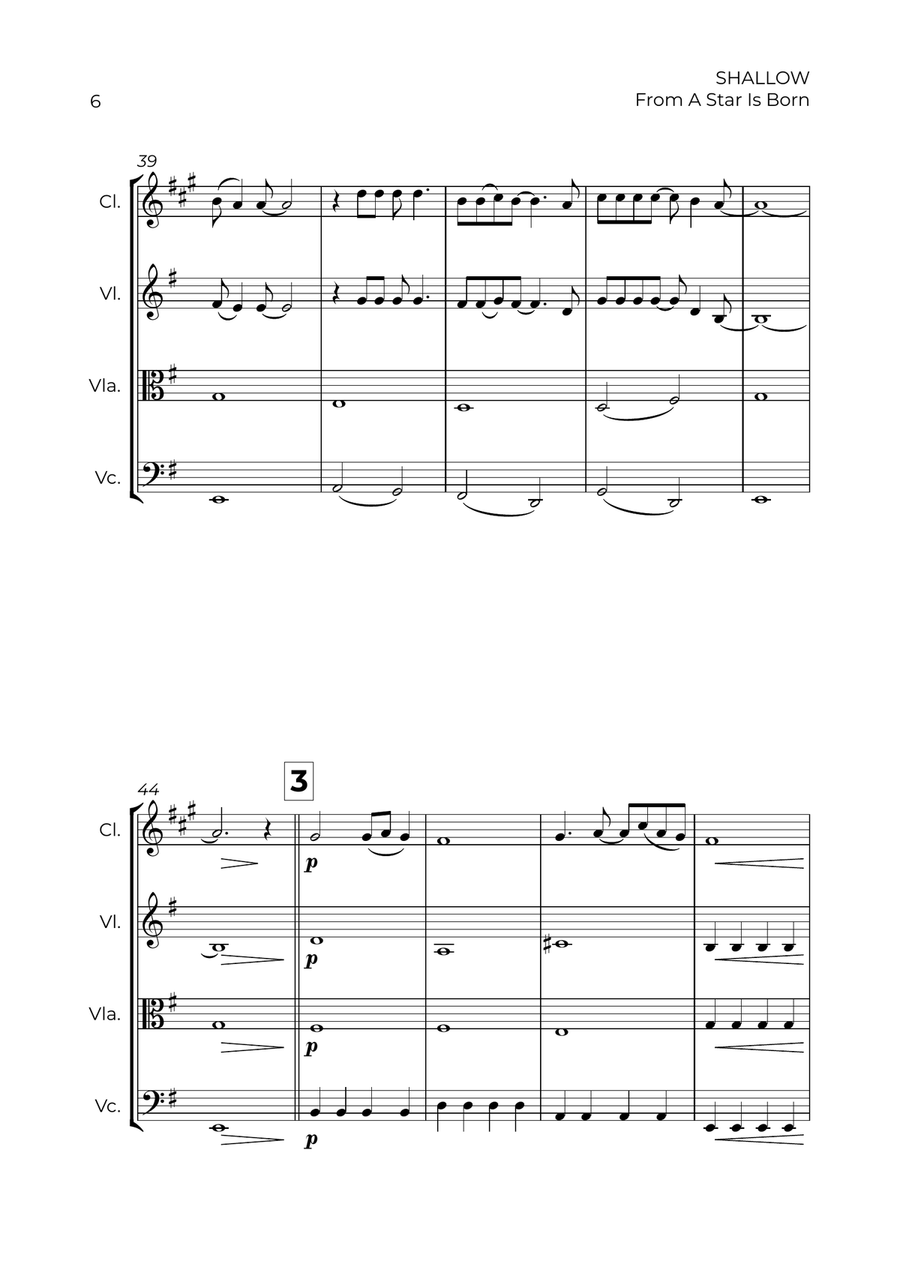 Shallow Shallow Small Ensemble scores gallery preview page 6