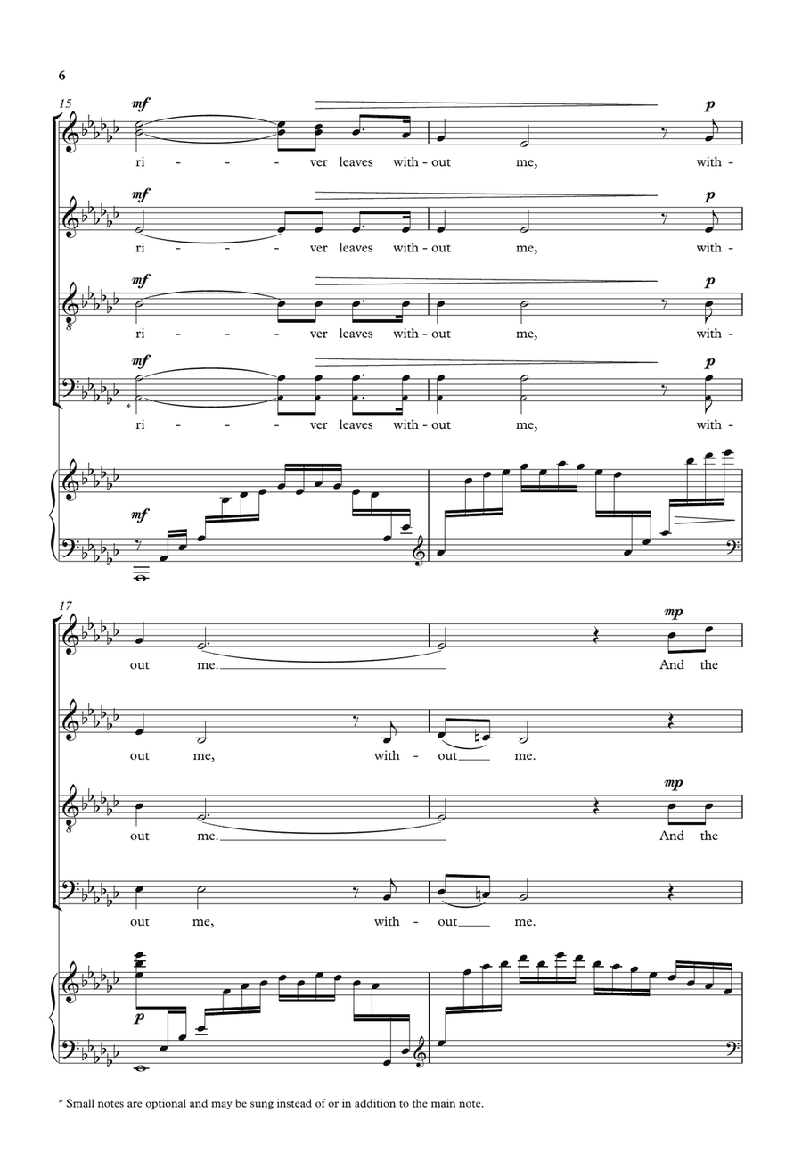 If the River Leaves without me SSATB scores gallery preview page 6