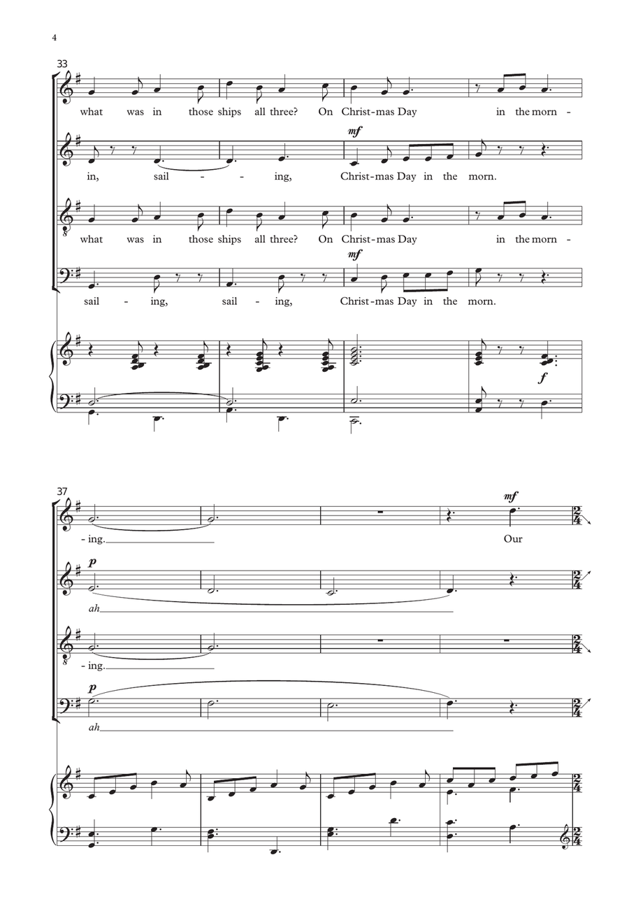 I saw three ships I saw three ships 4-Part scores gallery preview page 4