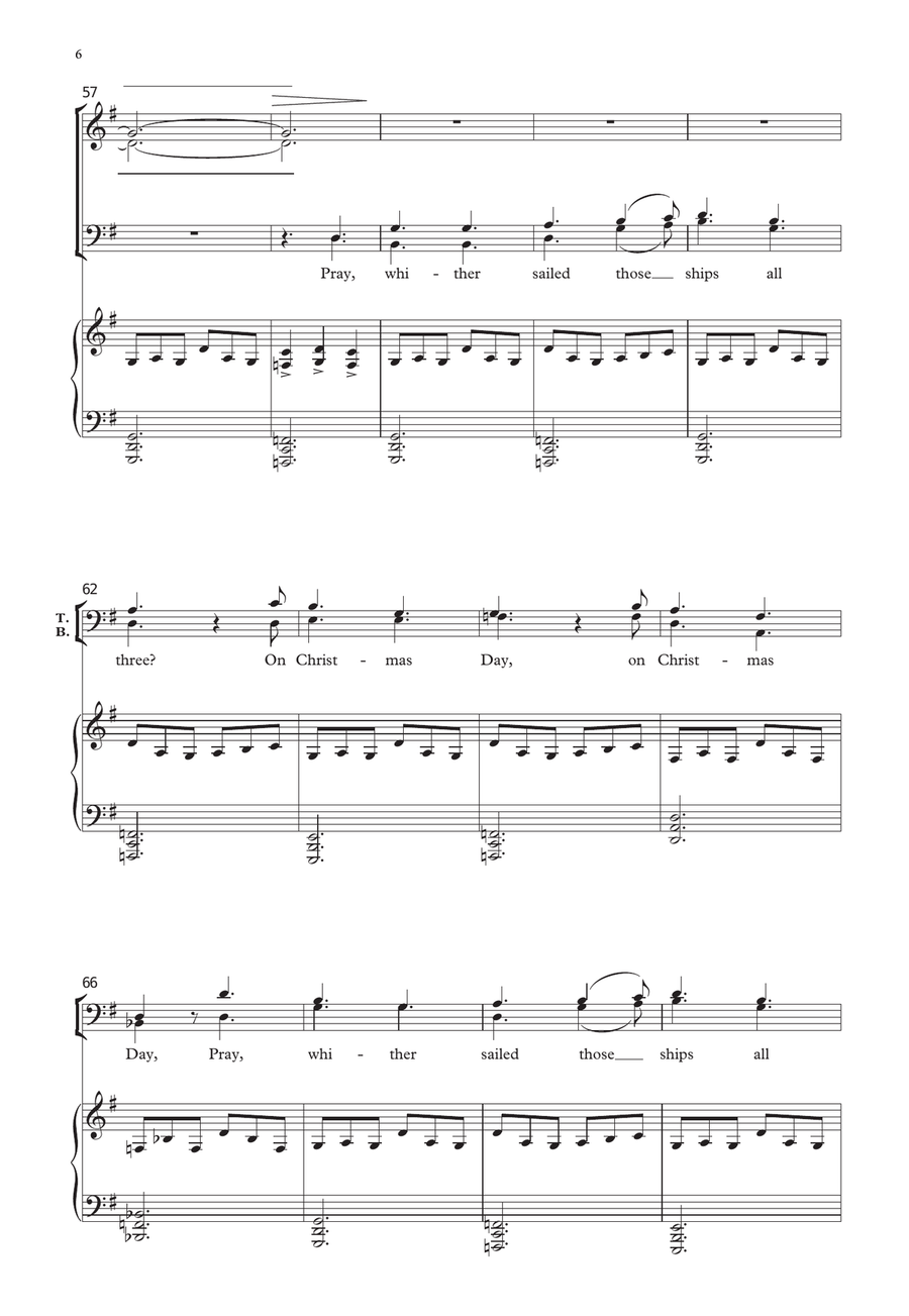 I saw three ships I saw three ships 4-Part scores gallery preview page 6