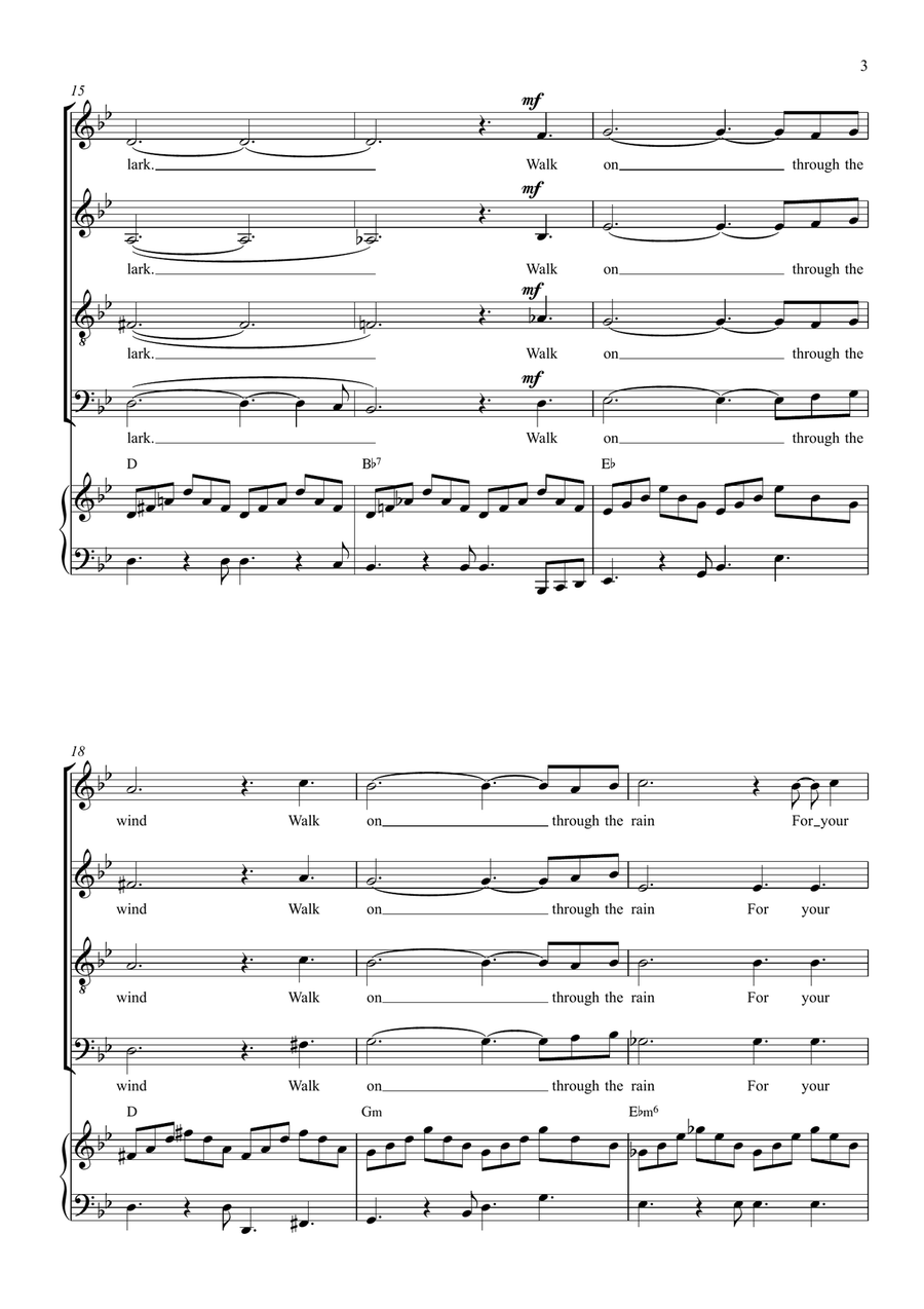 You'll Never Walk Alone You'll Never Walk Alone 4-Part scores gallery preview page 3