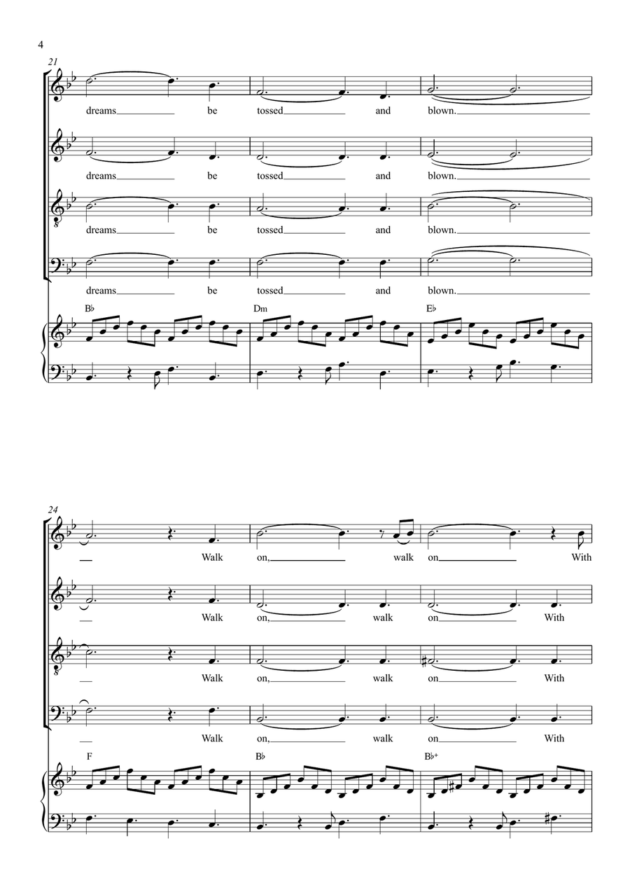 You'll Never Walk Alone You'll Never Walk Alone 4-Part scores gallery preview page 4