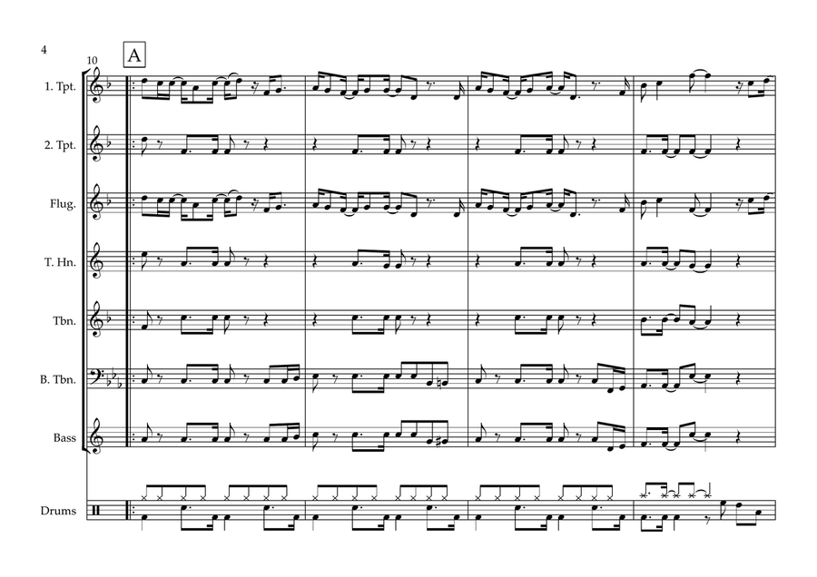 Blame It On The Boogie Brass Band scores gallery preview page 4