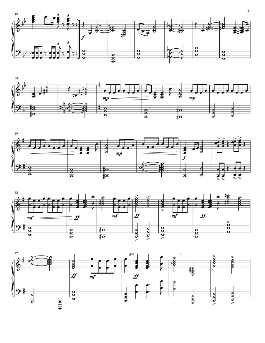 Helicarrier Helicarrier Piano Solo scores gallery preview page 2