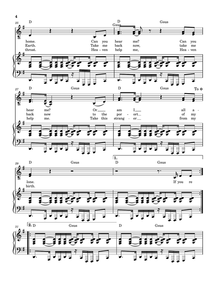 I'm Your Captain (Closer To Home) Piano, Vocal scores gallery preview page 5