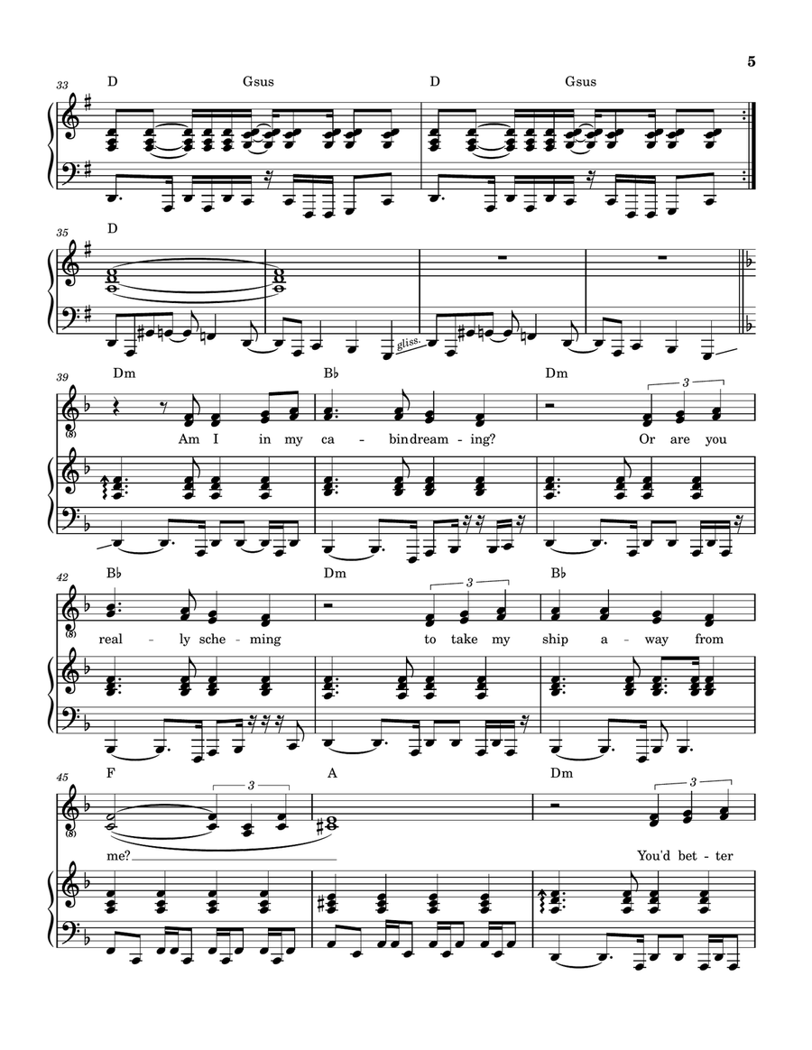 I'm Your Captain (Closer To Home) Piano, Vocal scores gallery preview page 6