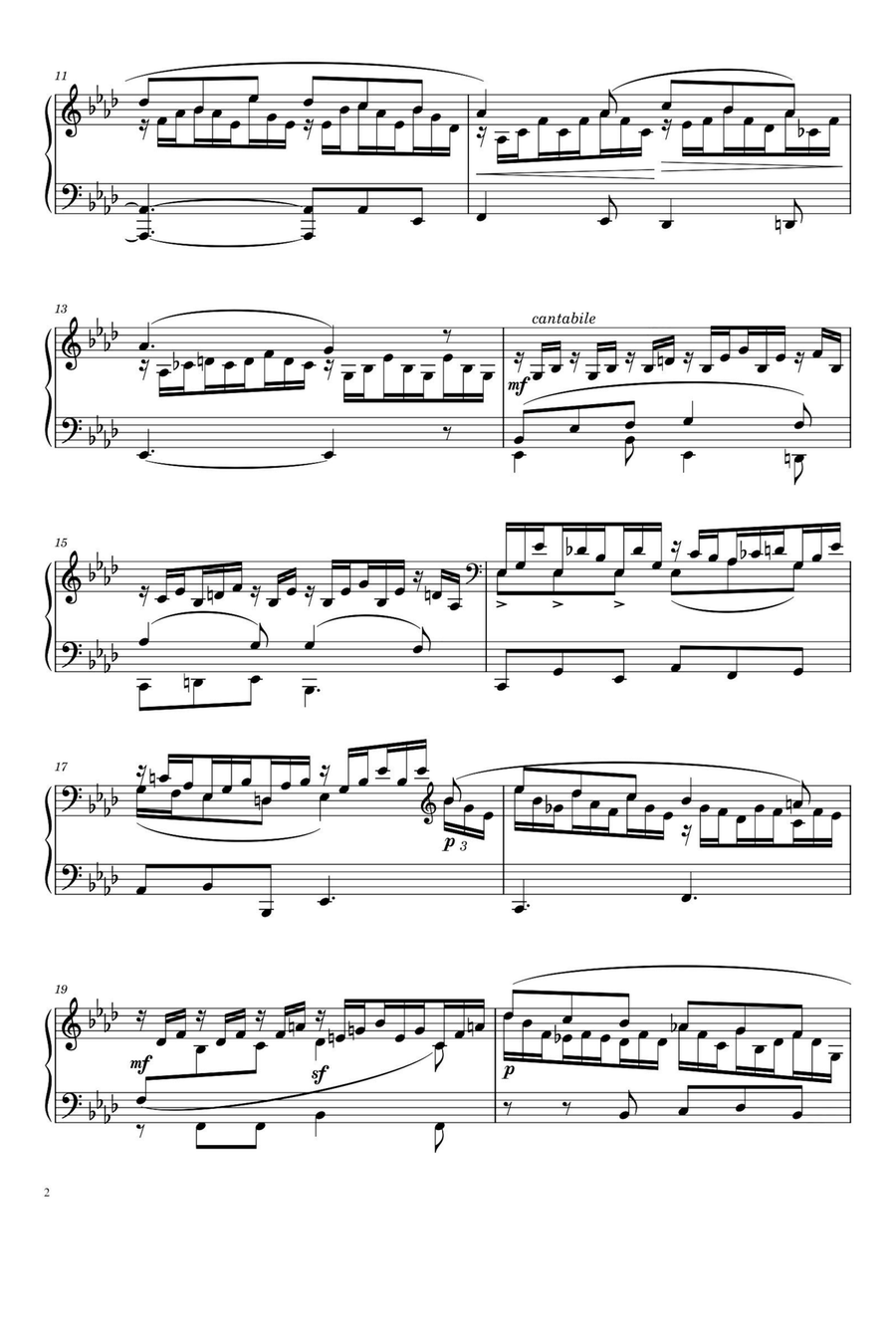Song without Words - Felix Mendelssohn Piano Solo scores gallery preview page 2