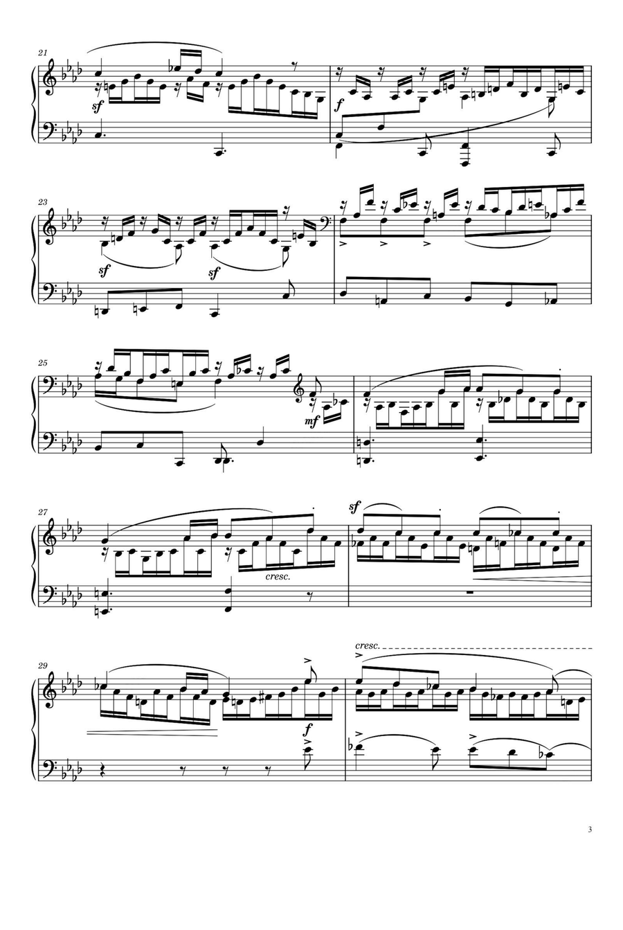 Song without Words - Felix Mendelssohn Piano Solo scores gallery preview page 3