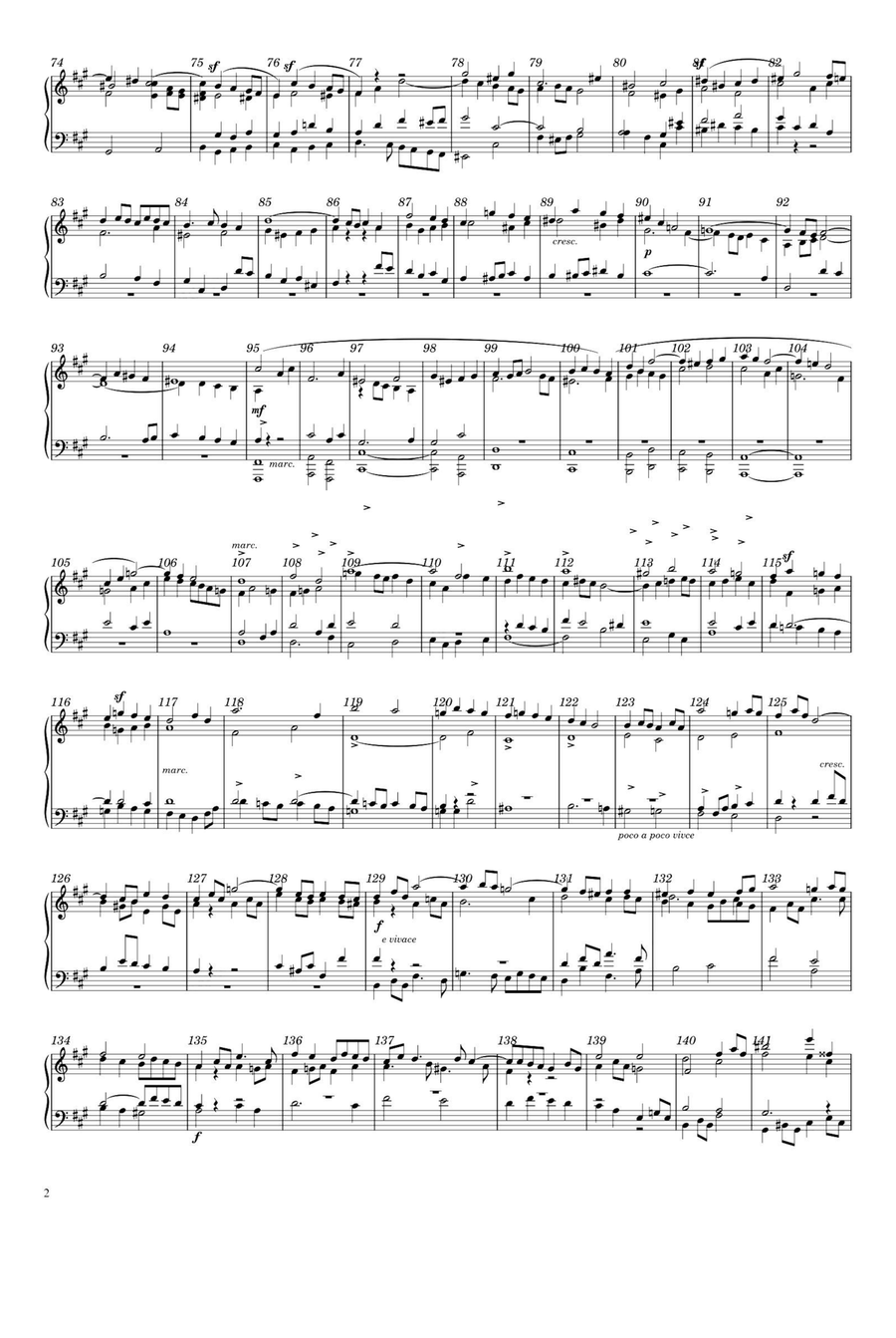 Sieben Charakterstücke, Op.7 No. 5 Ernst und mit steigender Lebhaftigkeit - Felix Mendelssohn Piano Solo scores gallery preview page 2