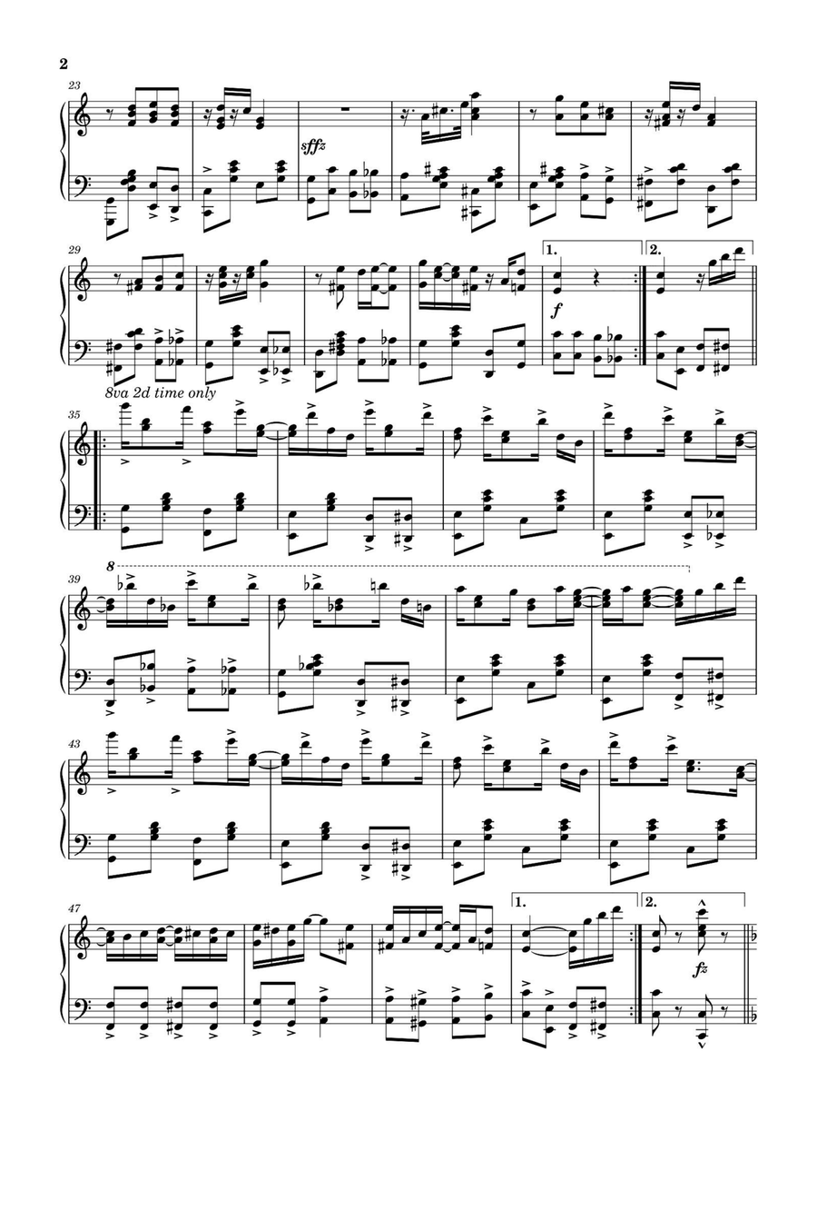 Felix Rag - Felix Mendelssohn Piano Solo scores gallery preview page 2