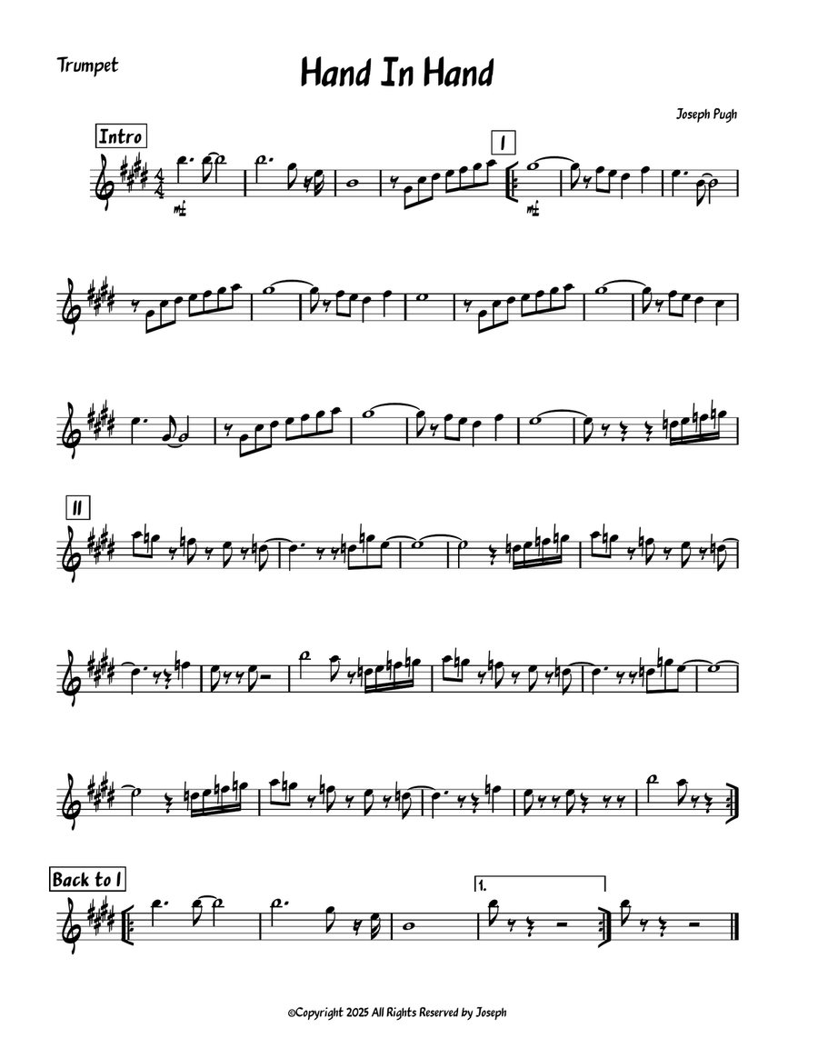 Hand In Hand 2nd Movement from Joseph's 