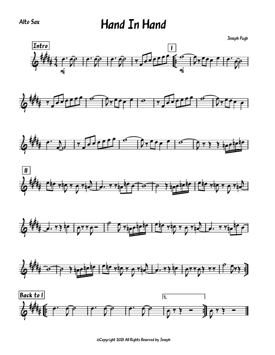 Hand In Hand 2nd Movement from Joseph's 